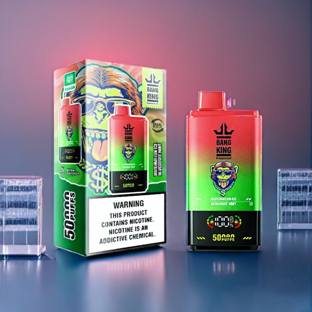 Bang King 50000 Engros Danmark Vandmelon Is Blåbær Mynte 50ml
