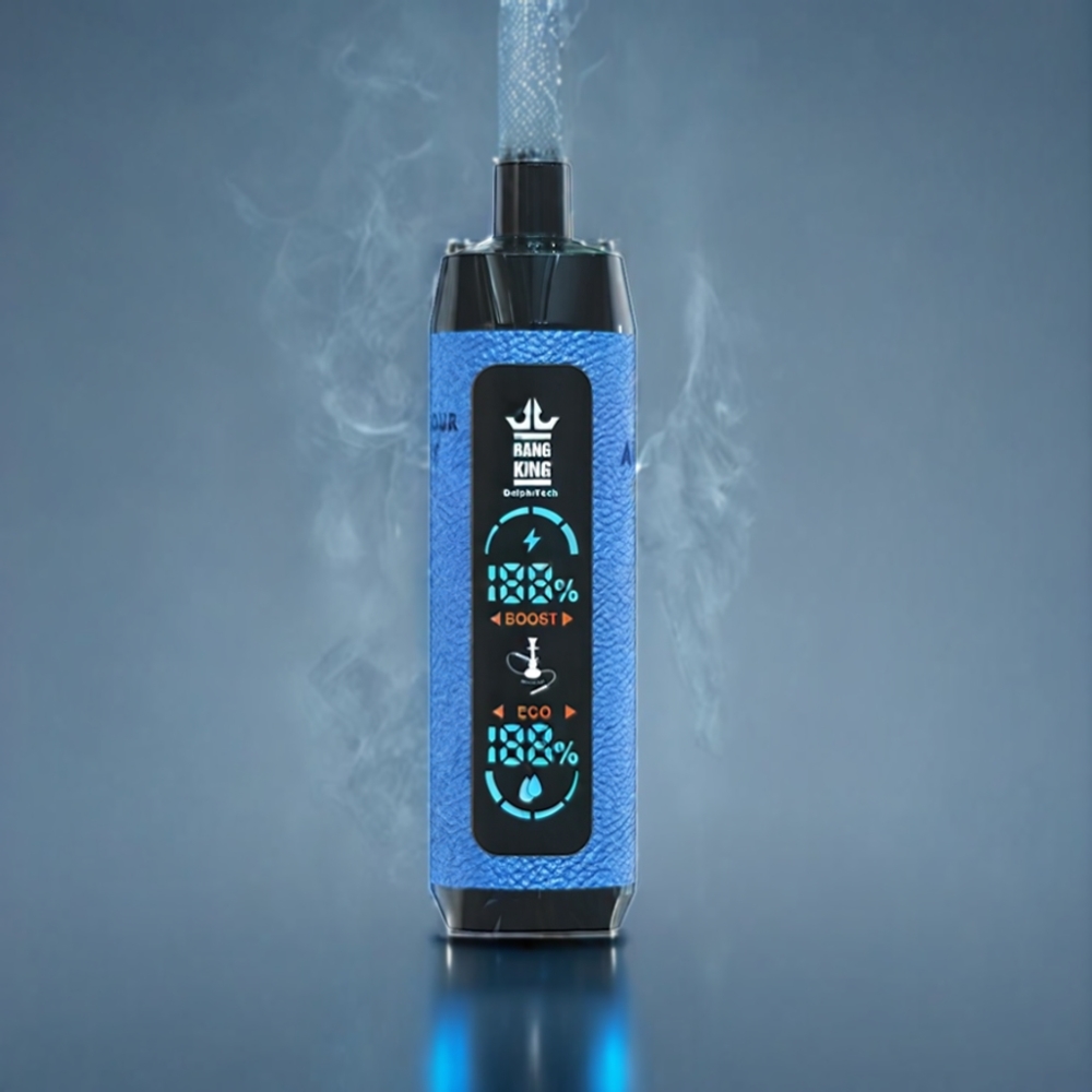 Bang King Shisha 25000 Puffs 30ml Engros Danmark Blåbær Sur Hindbær