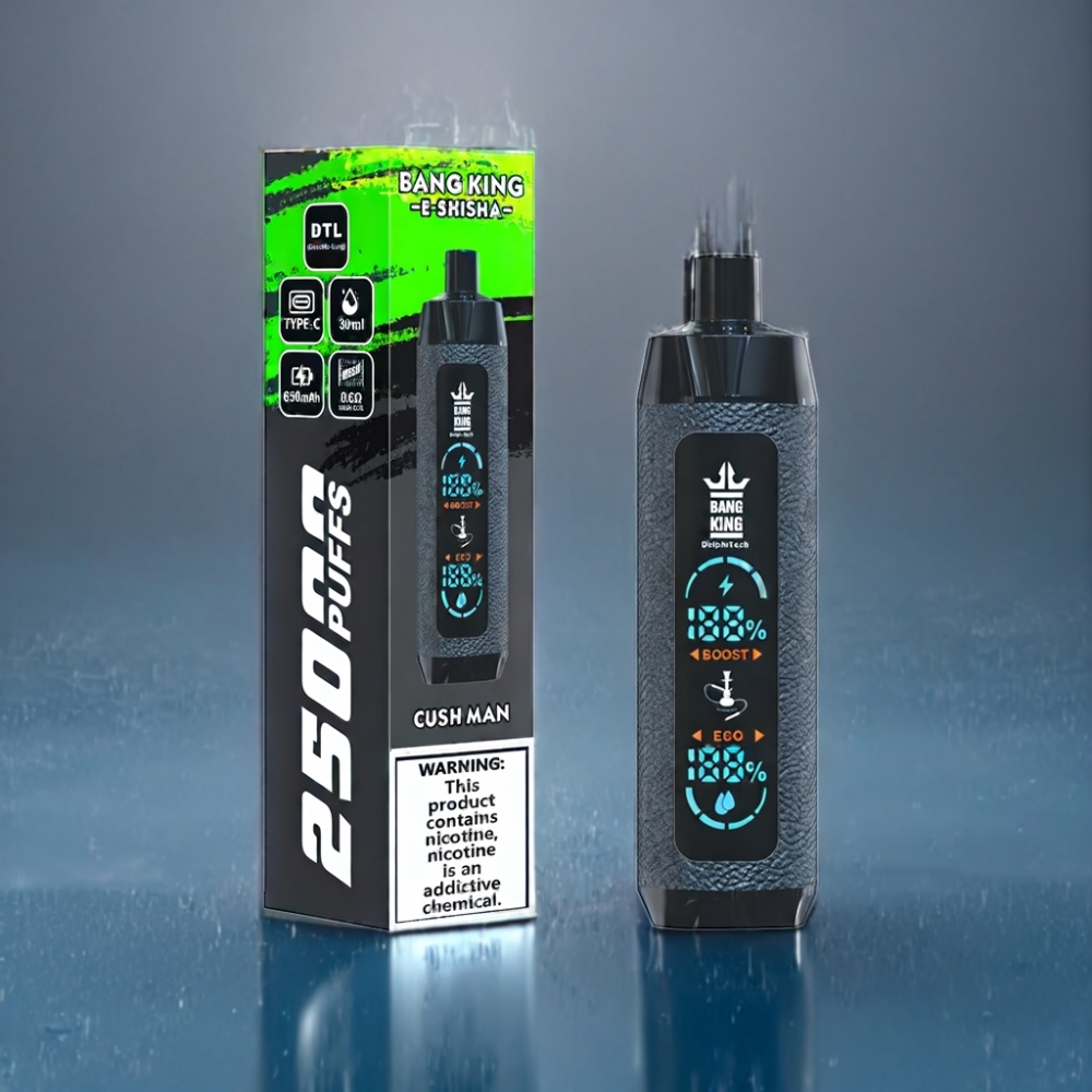 Bang King Shisha 25000 Puffs Cush Man 30ml Engros Danmark