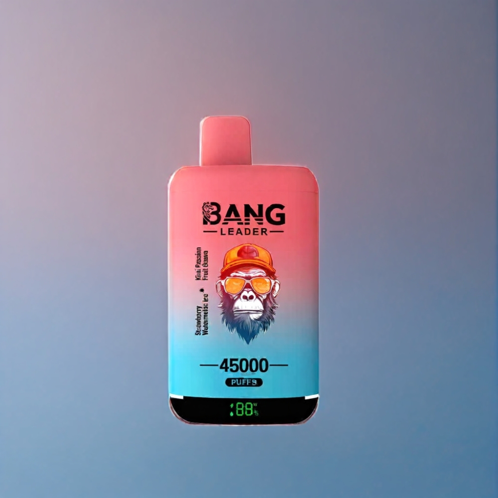 Bang Leader 45000 Puffs Engros Danmark Type-C USB Jordbær Vandmelon Kiwi Passionsfrugt Guava