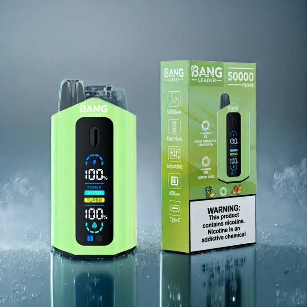 Bang Leader 50000 Puffs Engros Danmark Type-C Sur Ananas Citronade Citron Lime
