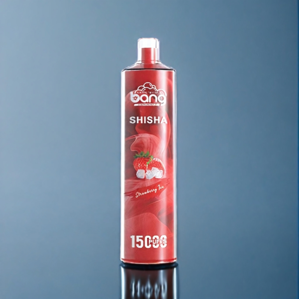 Bang Shisha 15000 Puffs Engros Danmark Type-C Jordbær Is