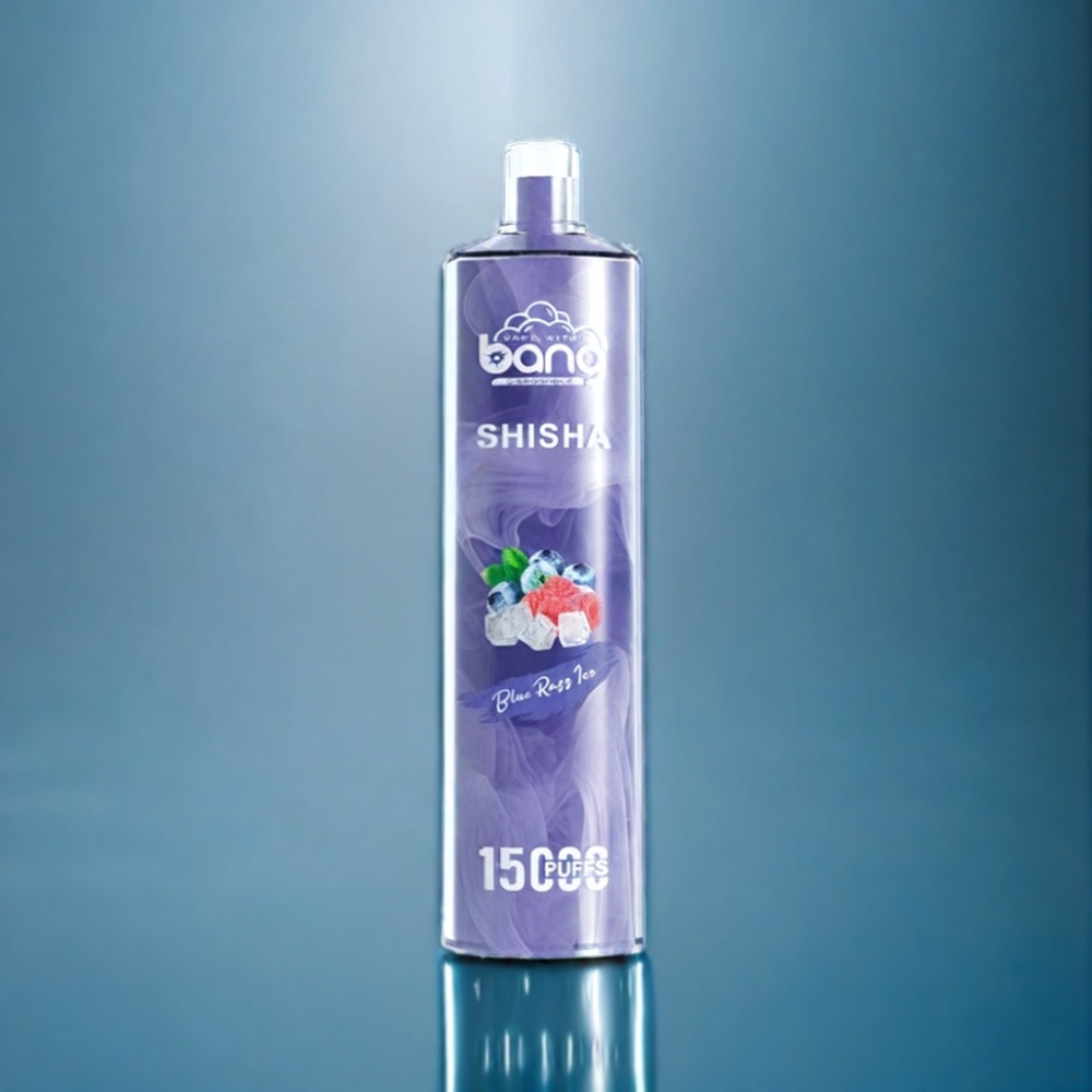Bang Shisha 15000 Puffs Engros Danmark Type-C Opladning Blå Hindbær Is