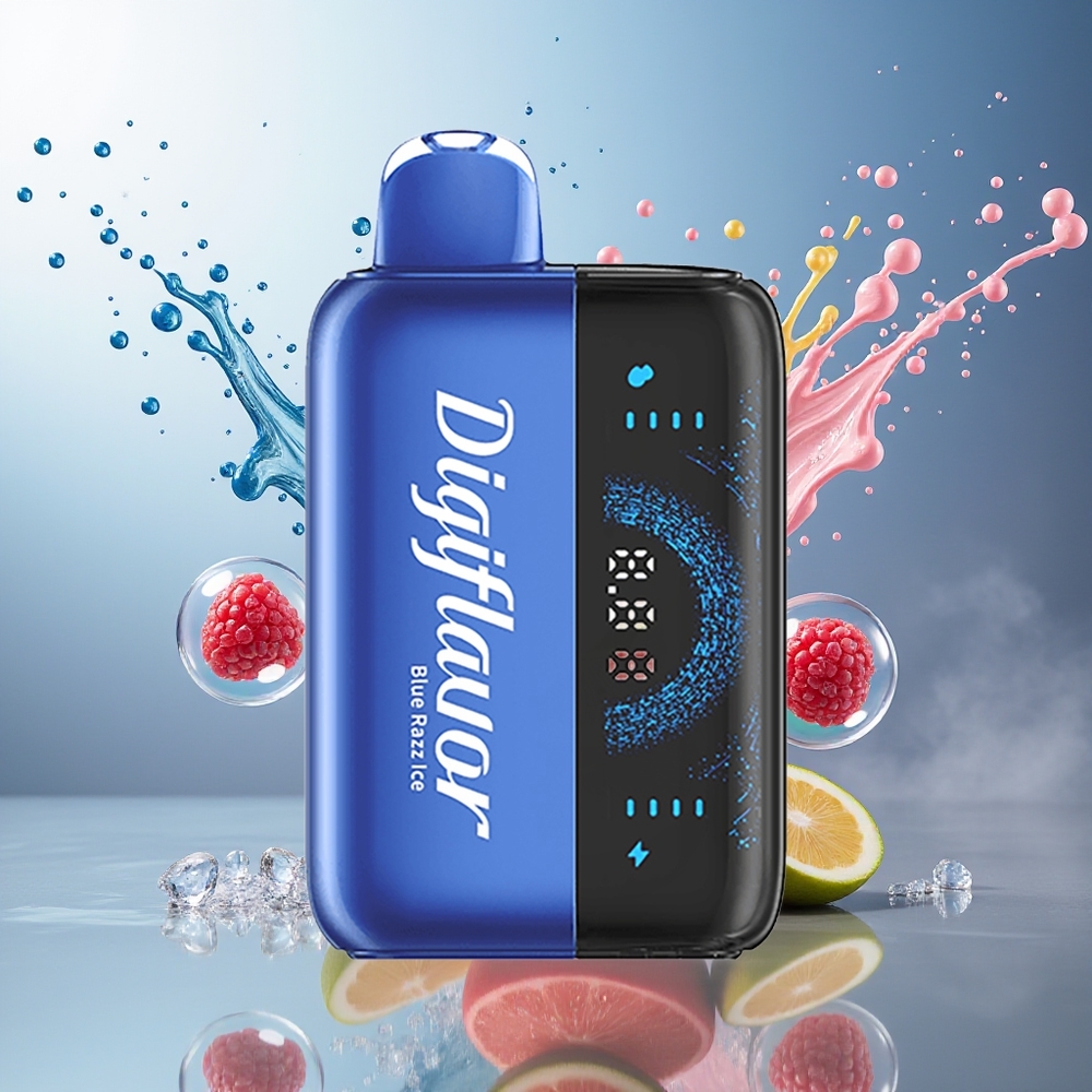 Digiflavor BRK 20000 Puffs To Pustemåder Engros Danmark Blå Hindbær Is