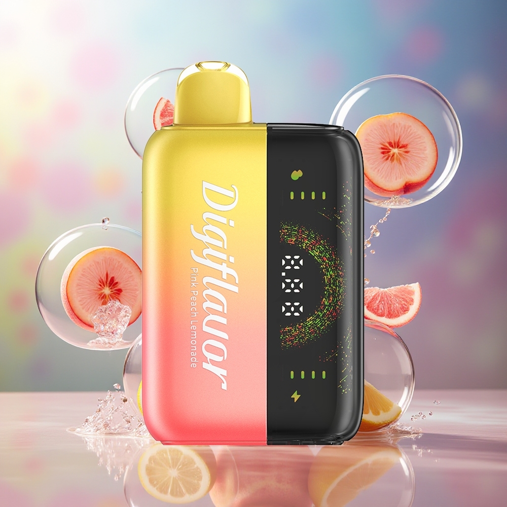 Digiflavor BRK 20000 Puffs To Pustemåder Engros Danmark Lyserød Fersken Lemonade