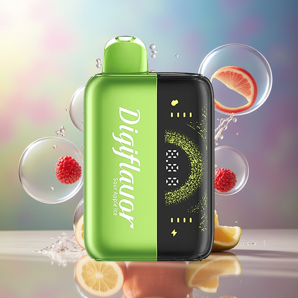 Digiflavor BRK 20000 Pust Engros Danmark Smagssur Æbleis 5% 12ml 200mAh