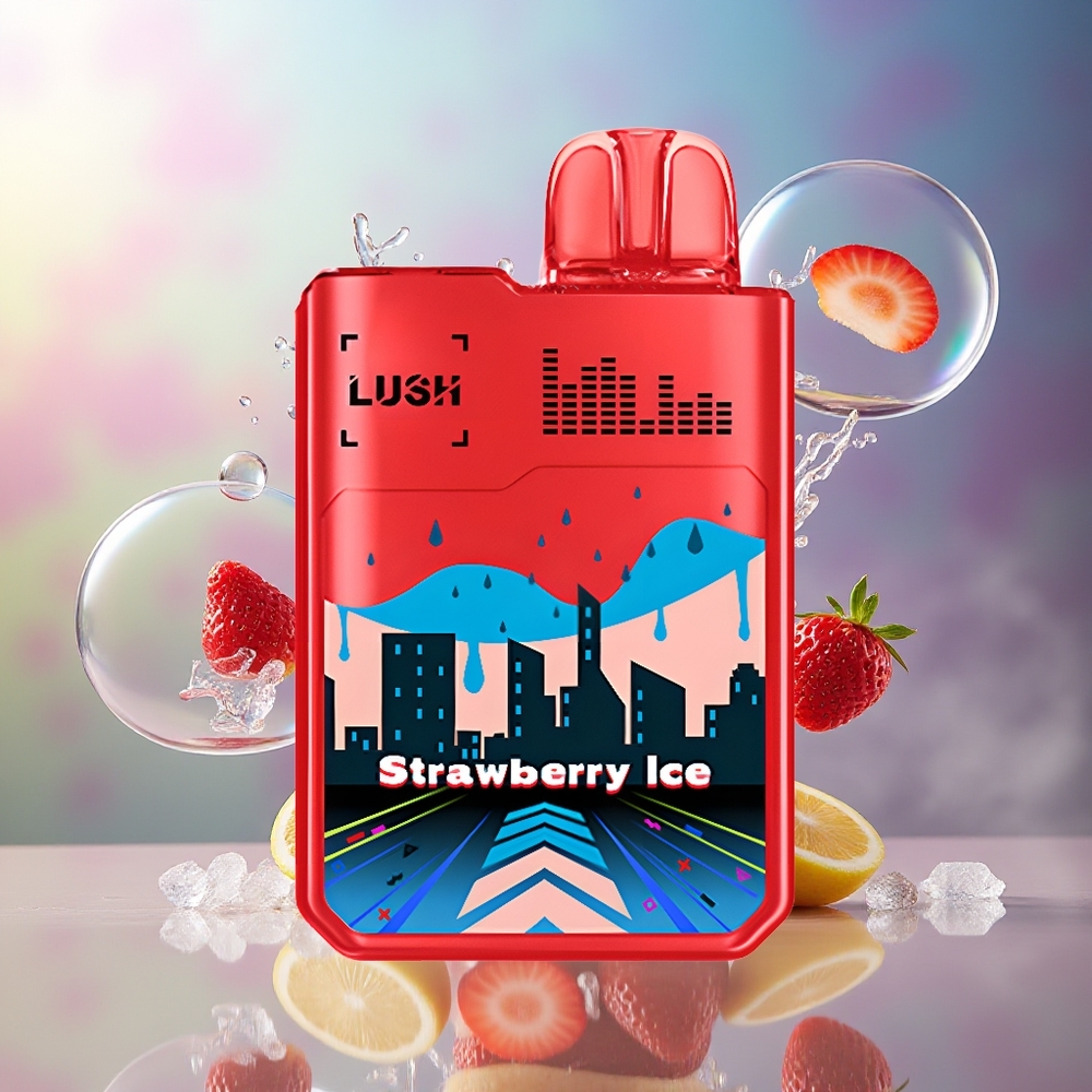 Digiflavor Geekbar LUSH 20000 Puffs 820Mah Engros Danmark Jordbær Is