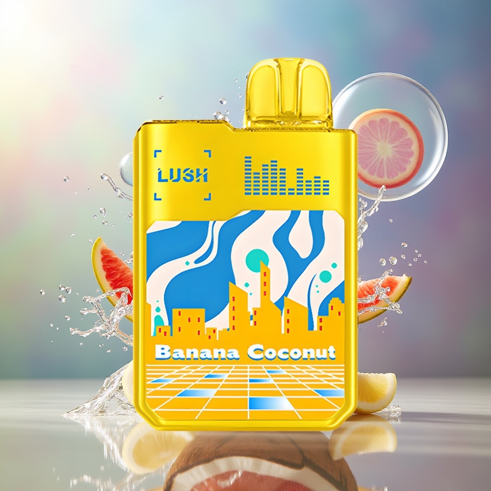 Digiflavor Geekbar LUSH 20000 Puffs Dual-Mesh Banan Kokos Engros Danmark