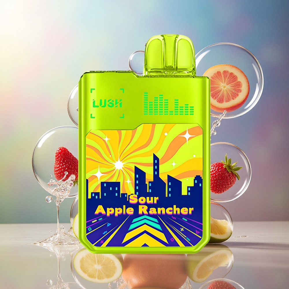 Digiflavor Geekbar LUSH 20000 Puffs Dual-Mesh Coils Sure Apple Rancher Engros Danmark
