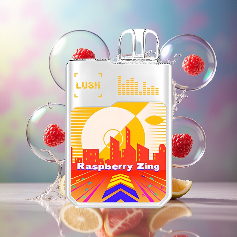 Digiflavor Geekbar LUSH 20000 Puffs Dual-Mesh Engros Danmark Hindbær Zing