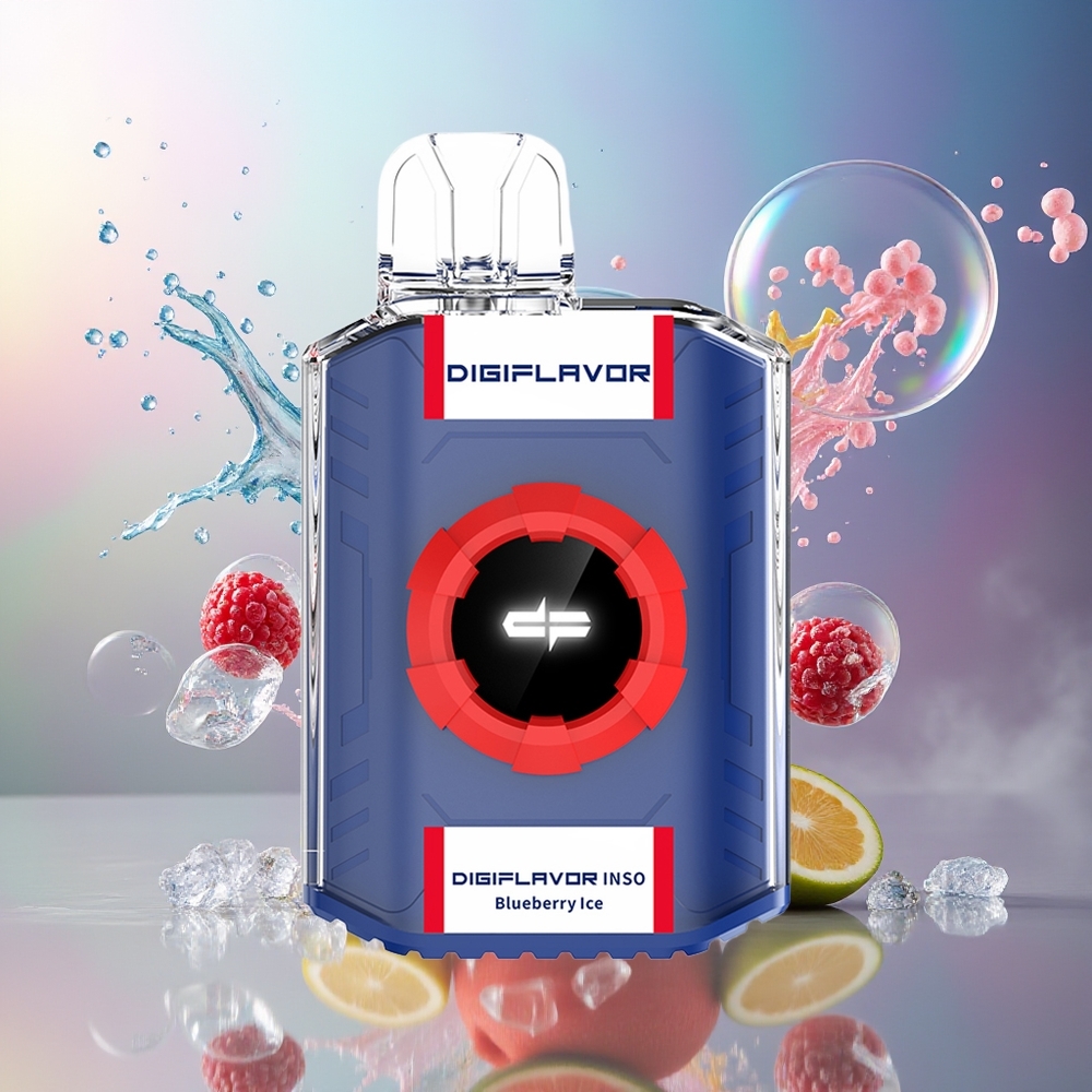 Digiflavor INSO 700 Puffs Dual-Mesh Blåbær Is Engangsdamp Engros Danmark