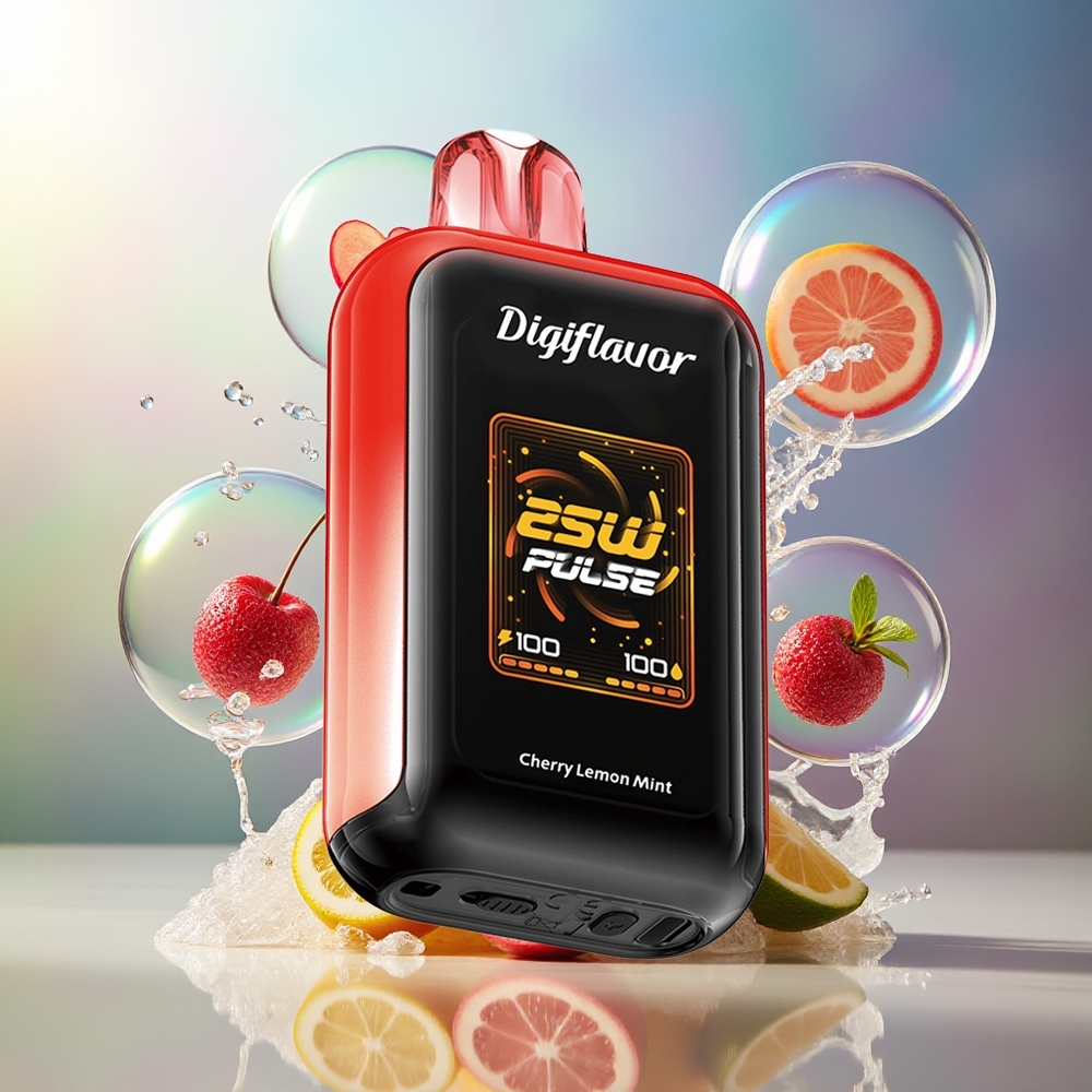Digiflavor SKY 25000 Puffs Dual Mesh Coil Engros Danmark Kirsebær Citron Mynte