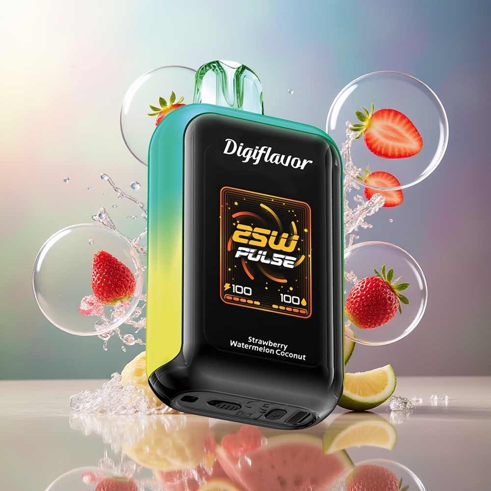 Digiflavor SKY 25000 Puffs Engros Danmark Dual Mesh Coil Jordbær Vandmelon Kokosnød