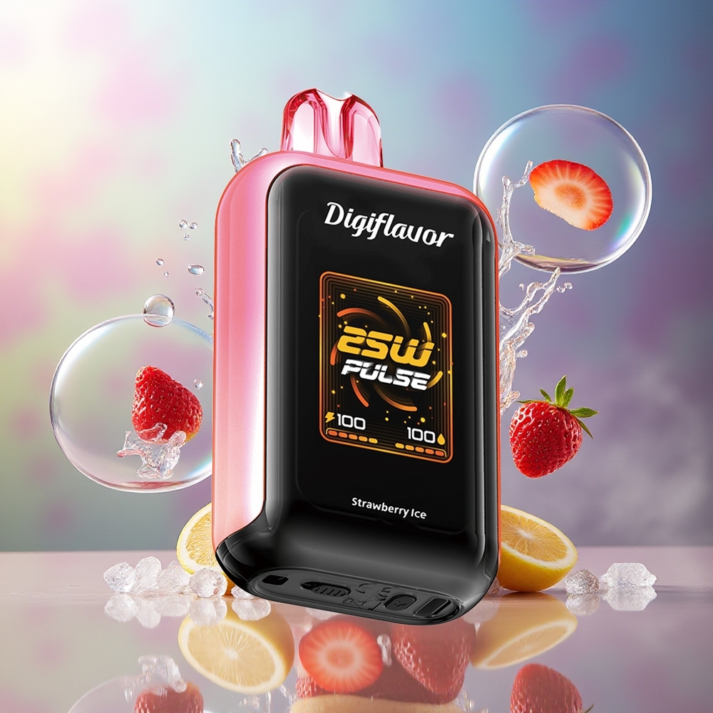 Digiflavor SKY 25000 Puffs Engros Danmark Jordbær Is Dual Mesh Coil