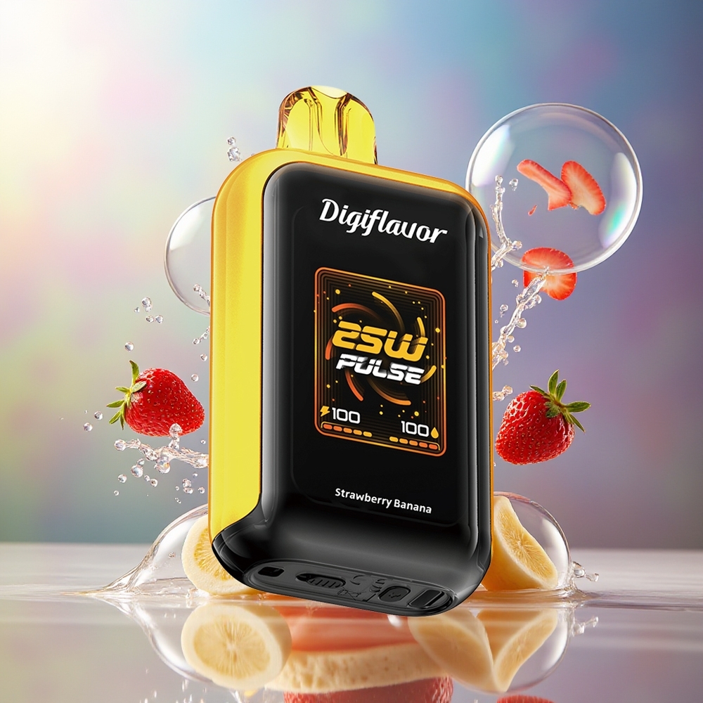 Digiflavor SKY 25.000 Puffs Engros Danmark Dual Mesh Coil Jordbær Banan