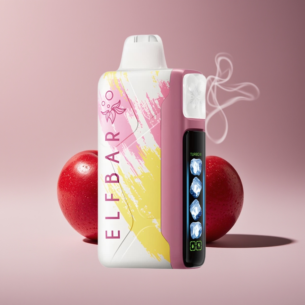 Elf Bar Ice King 40000 Puffs Justerbar Køling Cherry Strazz Engros Danmark