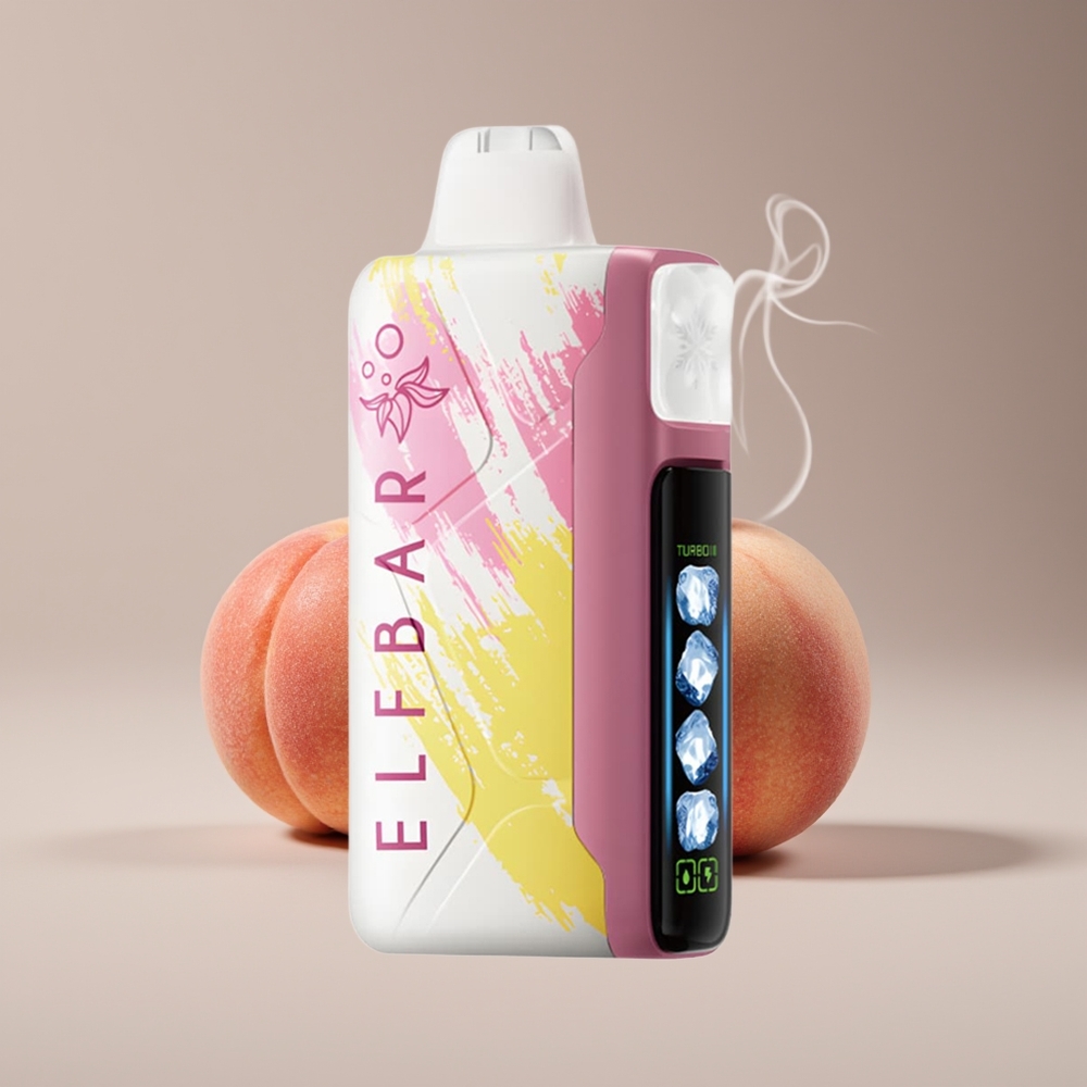 Elf Bar Ice King 40000 Puffs Justerbar Køling Engros Danmark Fersken+