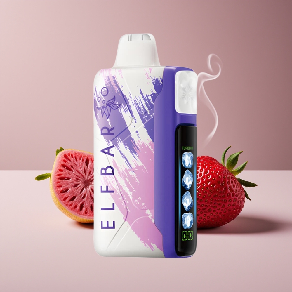 Elf Bar Ice King 40000 Puffs Justerbar Køling Engros Danmark Sur Jordbær Dragenfrugt