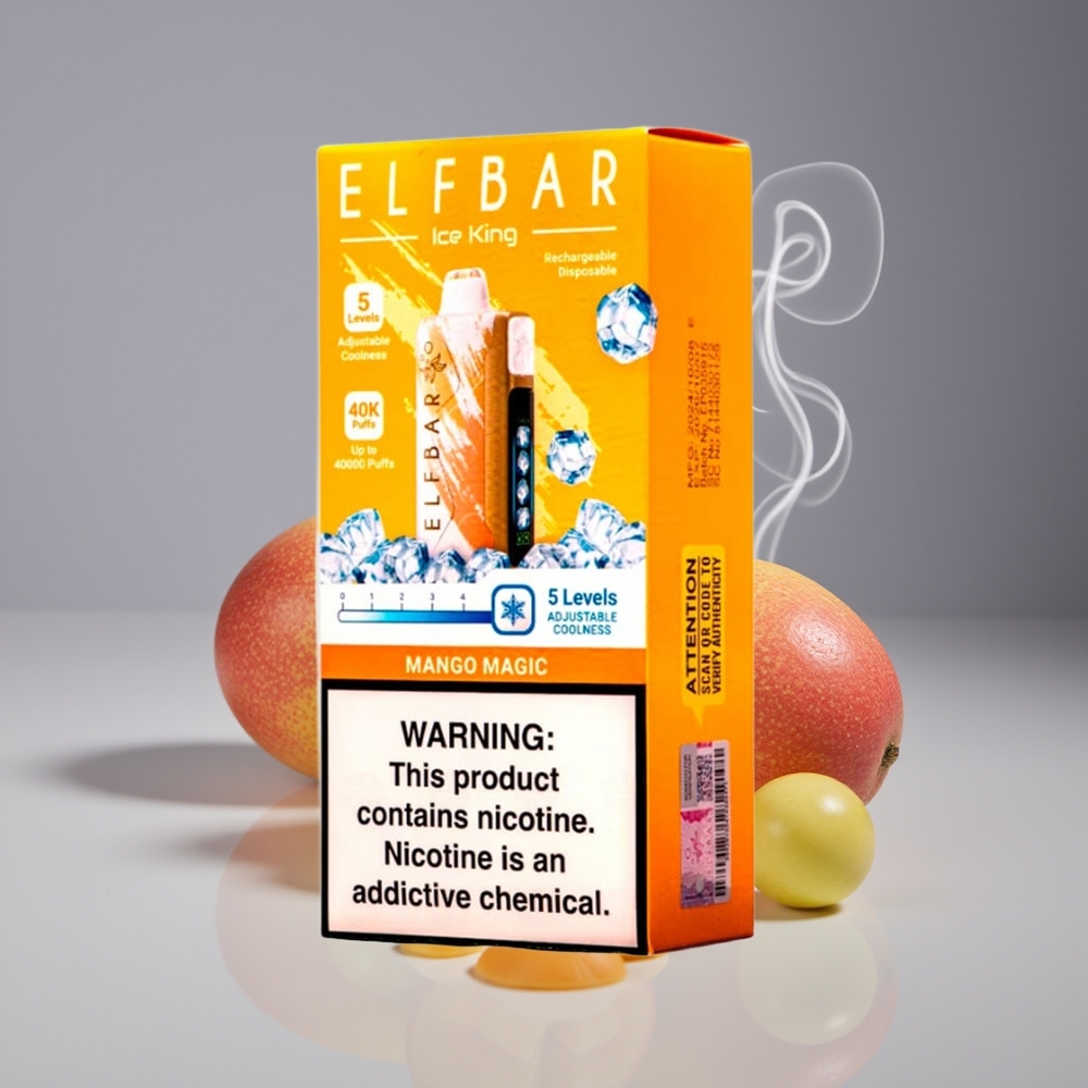 Elf Bar Ice King 40000 Puffs Justerbar Køling Mango Magi Engros Danmark