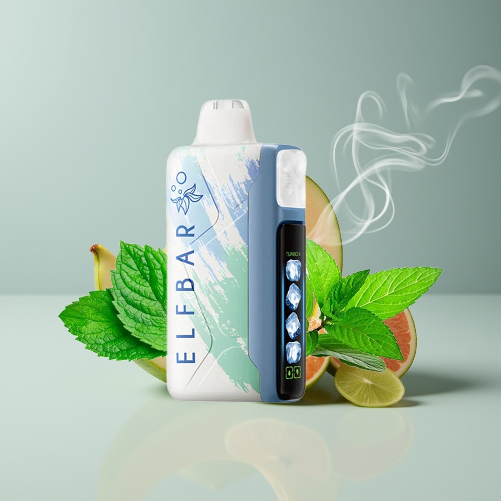 Elf Bar Ice King 40000 Puffs Justerbar Køling Miami Mynte Engros Danmark