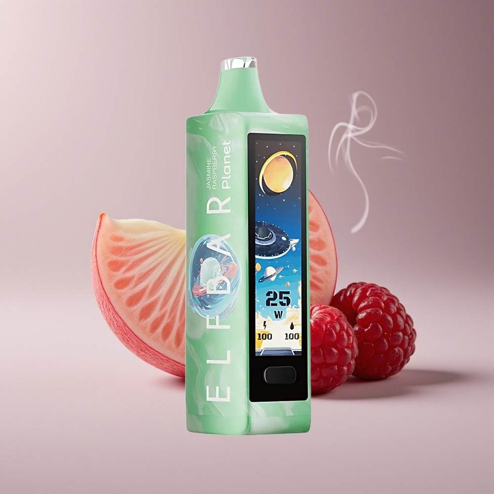 Elf Bar Planet 25000 Puffs Engros Danmark Disposable Vape Jasmin Hindbær Mesh