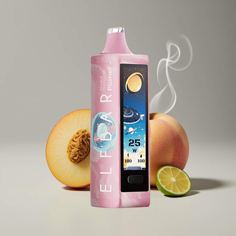 Elf Bar Planet 25000 Puffs Engros Danmark Opladbar Dobbelt Fersken Lime Mesh