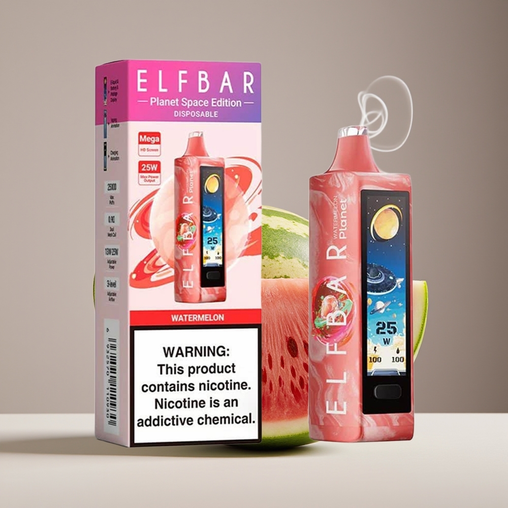 Elf Bar Planet 25000 Puffs Vandmelon Engros Danmark Mesh Coil 50mg