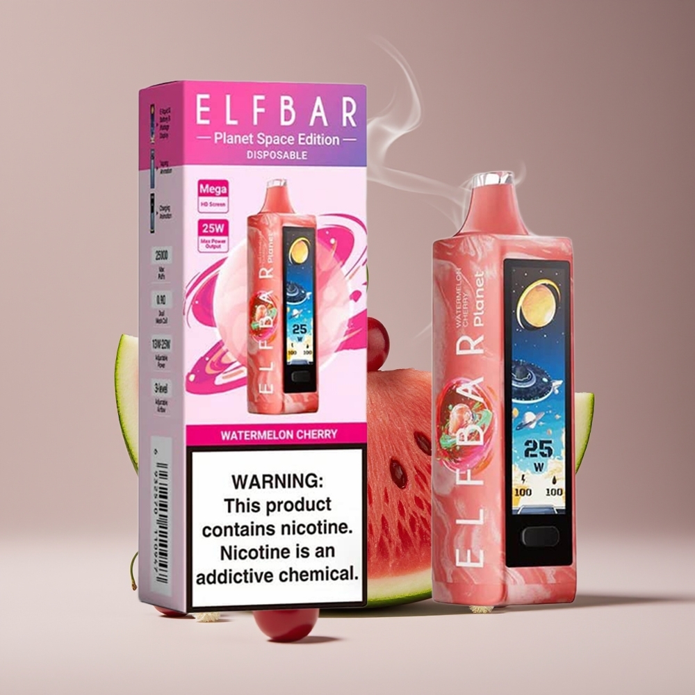 Elf Bar Planet 25000 Puffs Vandmelon Kirsebær Disposable Vape 800mAh Engros Danmark