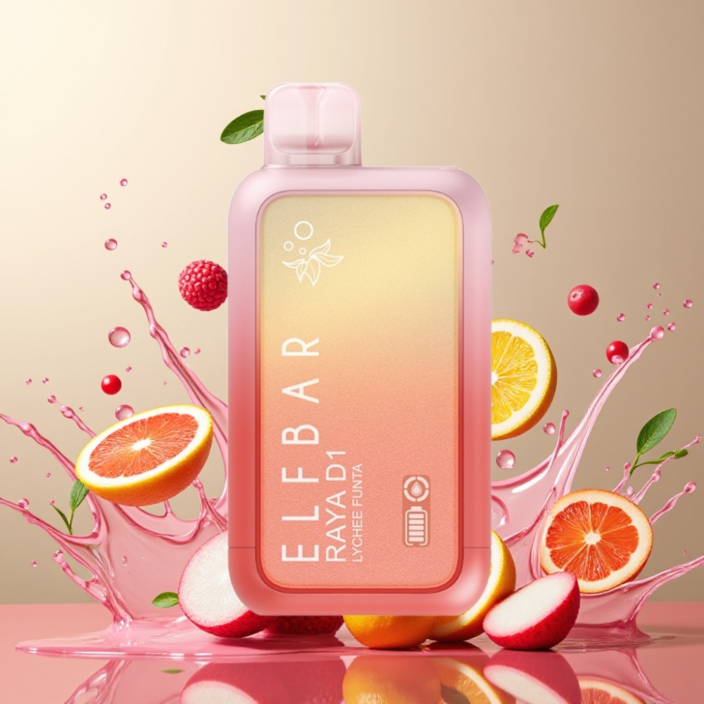 Elf Bar Raya D1 13000 Puffs Engros Danmark Type-C Litchi Funta