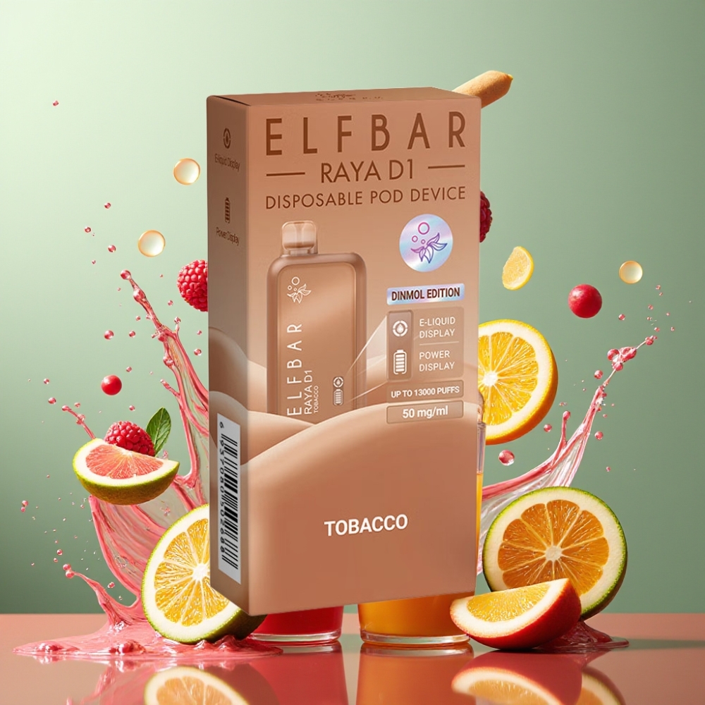 Elf Bar Raya D1 13000 Puffs Genopladelig Engros Danmark Tobak