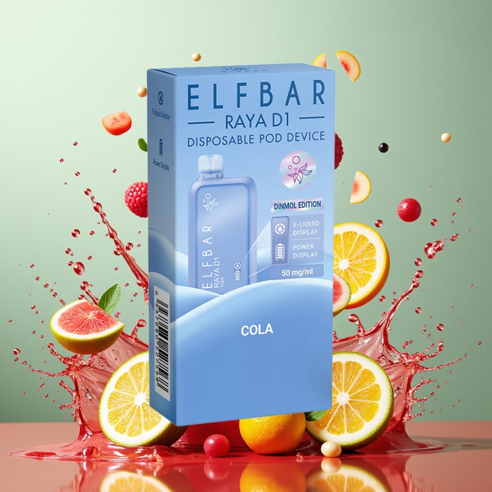 Elf Bar Raya D1 13000 Puffs Opladbar Engros Danmark Cola