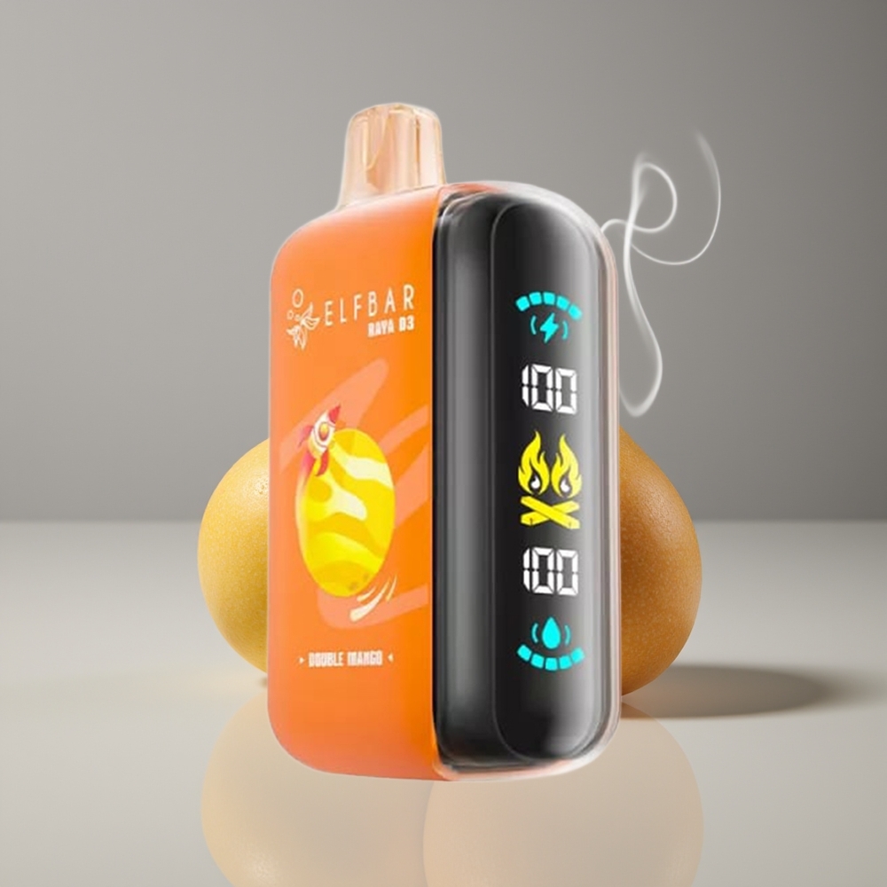 ELF BAR RAYA D3 25000 Puffs Engros Danmark 23ml Dobbelt Mango Disposable Vape