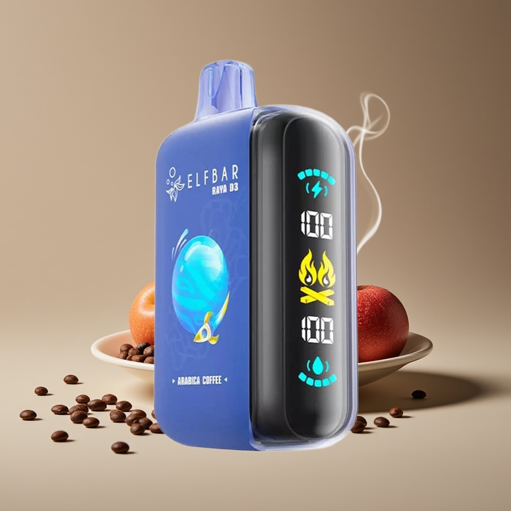ELF BAR RAYA D3 25000 Puffs Engros Danmark Opfyldt Kaffe 23ml