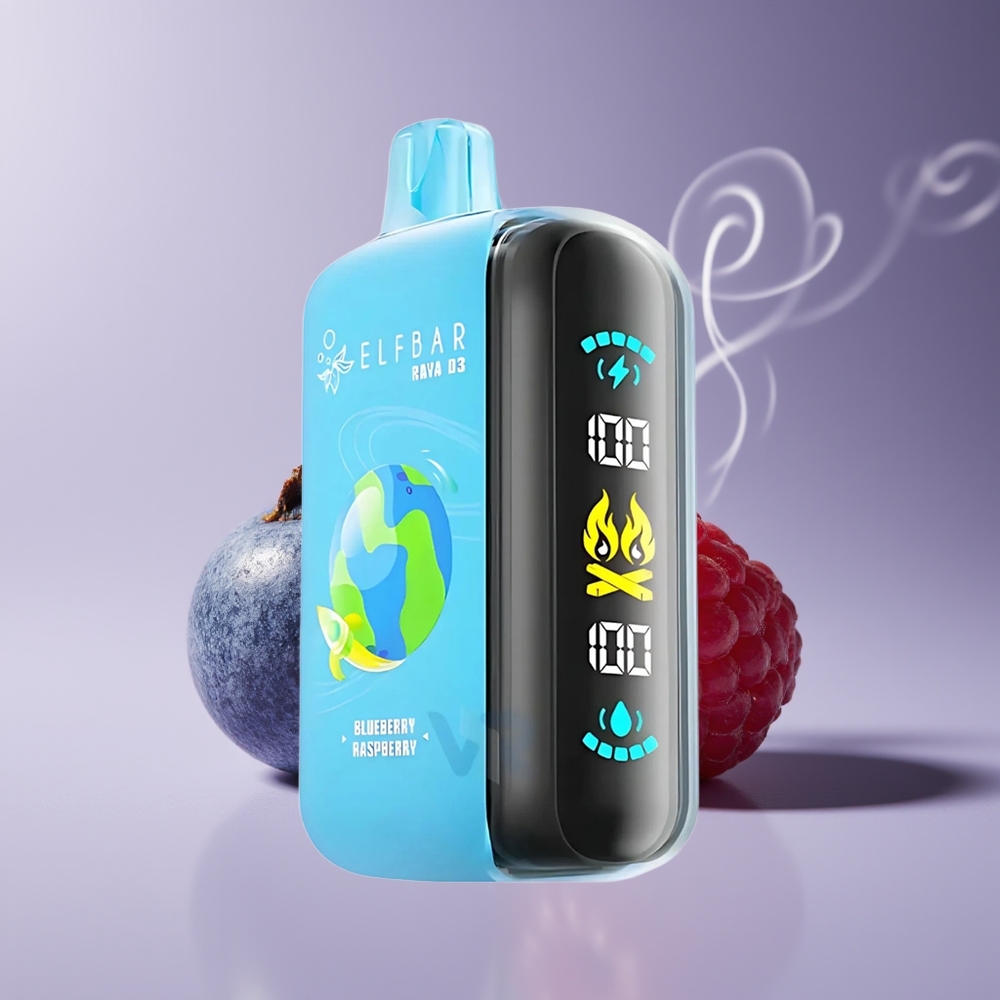 ELF BAR RAYA D3 25000 Puffs Engros Danmark Type-C Blåbær Hindbær