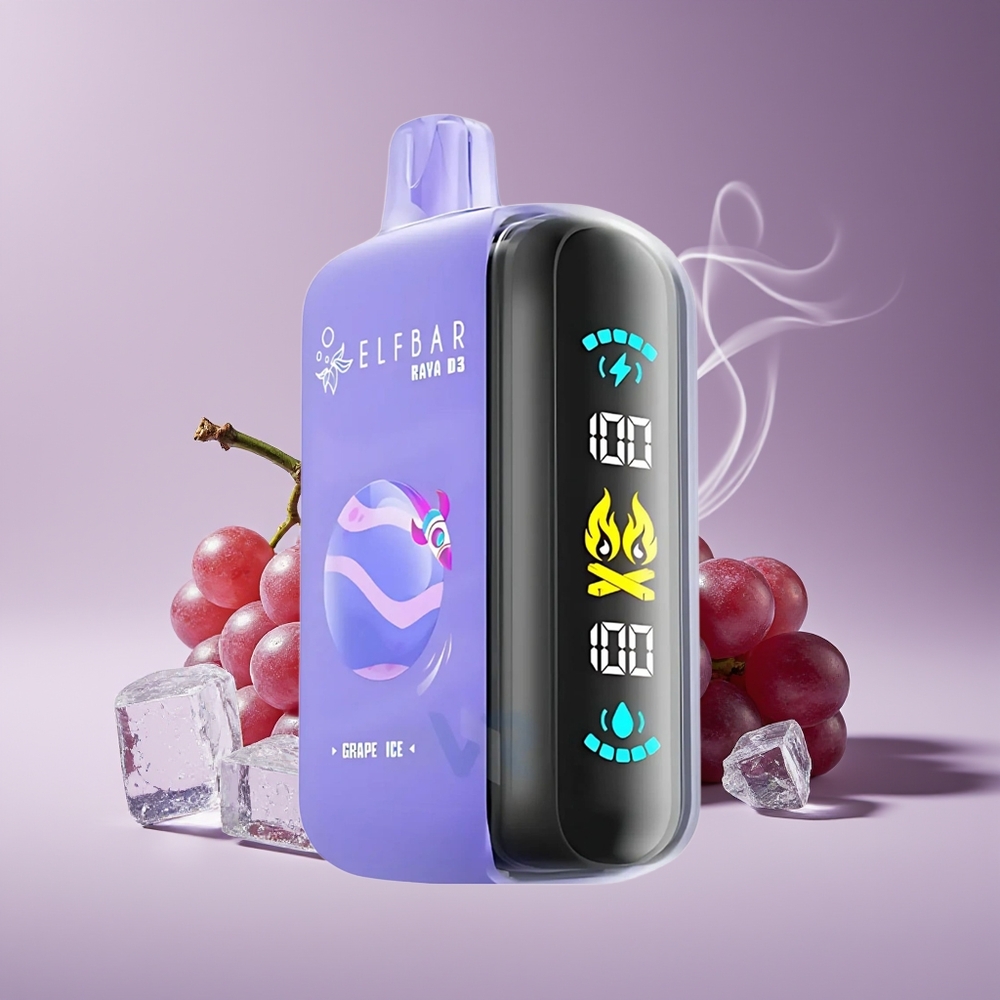 ELF BAR RAYA D3 25000 Puffs Engros Danmark Type-C Genanvendelig Vape Vindrueis