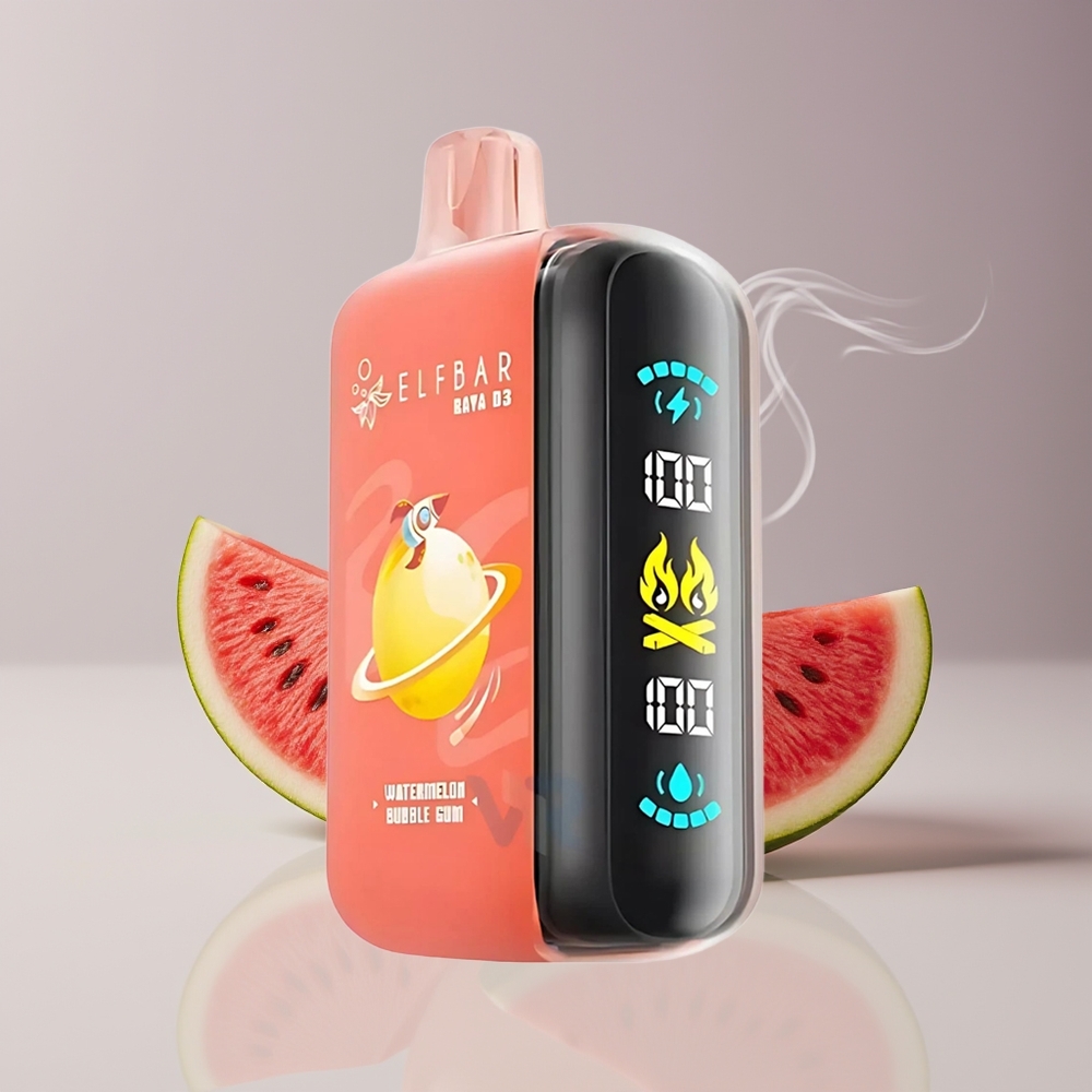 ELF BAR RAYA D3 25000 Puffs Engros Danmark Vandmelon Bubblegum Type-C