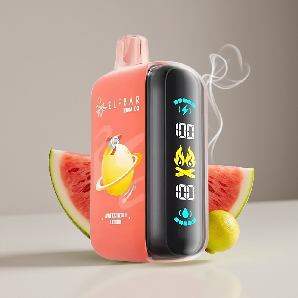 ELF BAR RAYA D3 25000 Puffs Engros Danmark Vandmelon Citron Opladbar