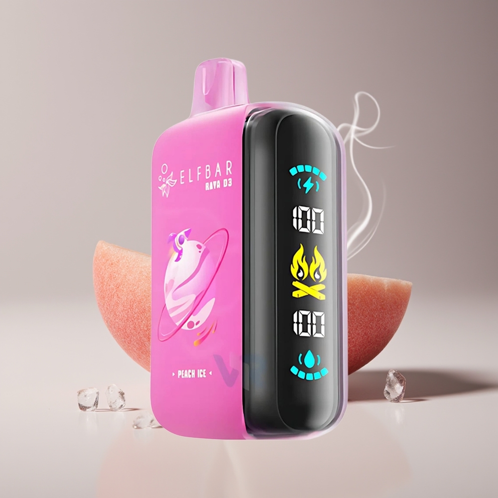 ELF BAR RAYA D3 25000 Puffs Type-C Fersken Is Engros Danmark