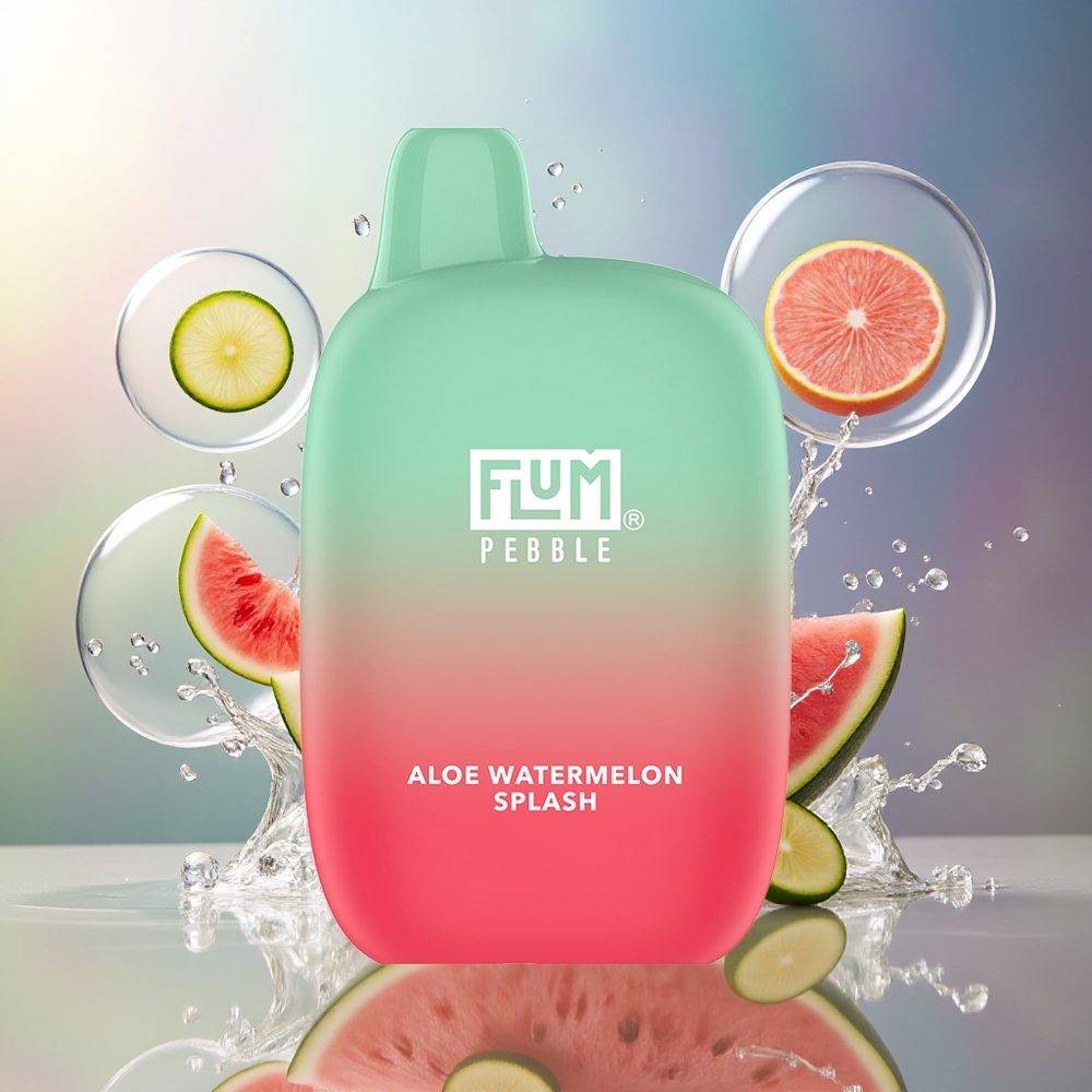 FLUM Pebble 6000 Puffs Aloe Vandmelon Splash Engros Danmark