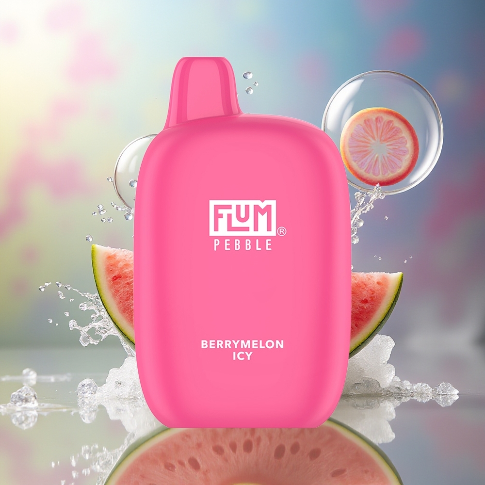 FLUM Pebble 6000 Puffs Bærmelon Icy 500mAh Engros Danmark