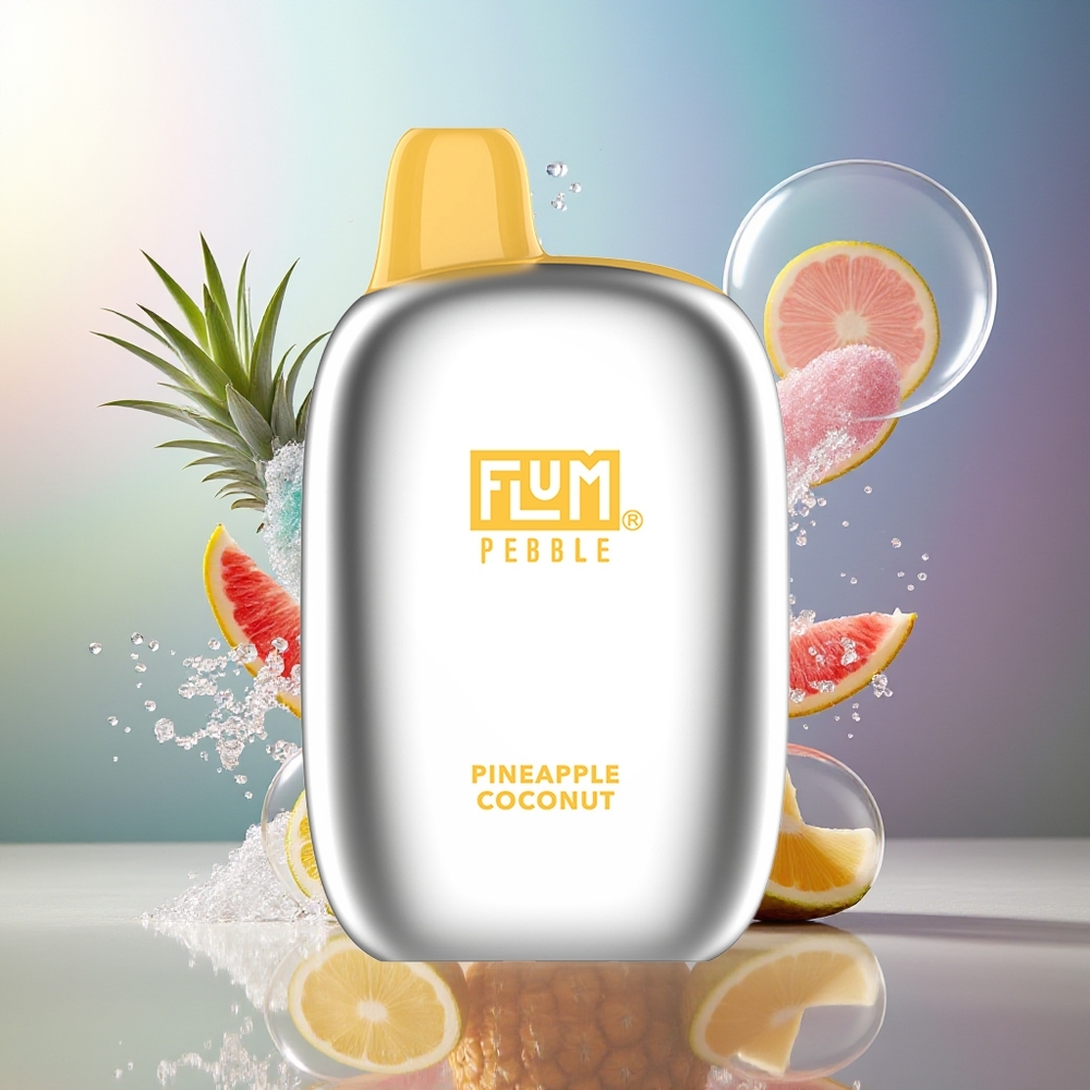 FLUM Pebble 6000 Pust 10ml Ananas Kokos Engros Danmark