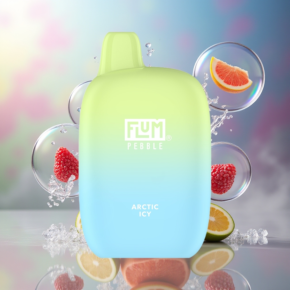 FLUM Pebble 6000 Pust 10ml Engros Danmark Arktisk Is