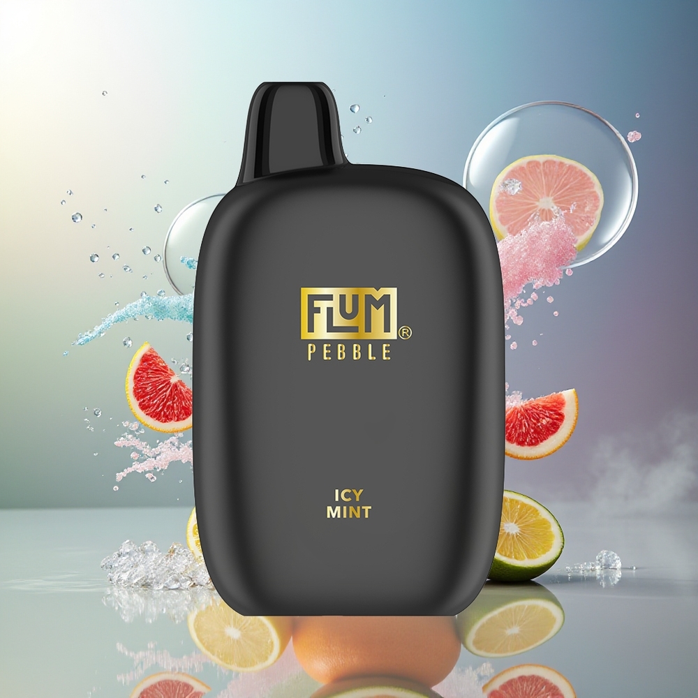 FLUM Pebble 6000 Pust 10ml Engros Danmark Iskold Mynte