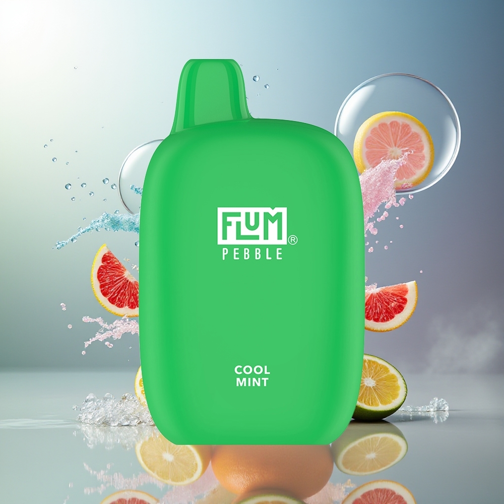 FLUM Pebble 6000 Pust 10ml Engros Danmark Kølig Mynte