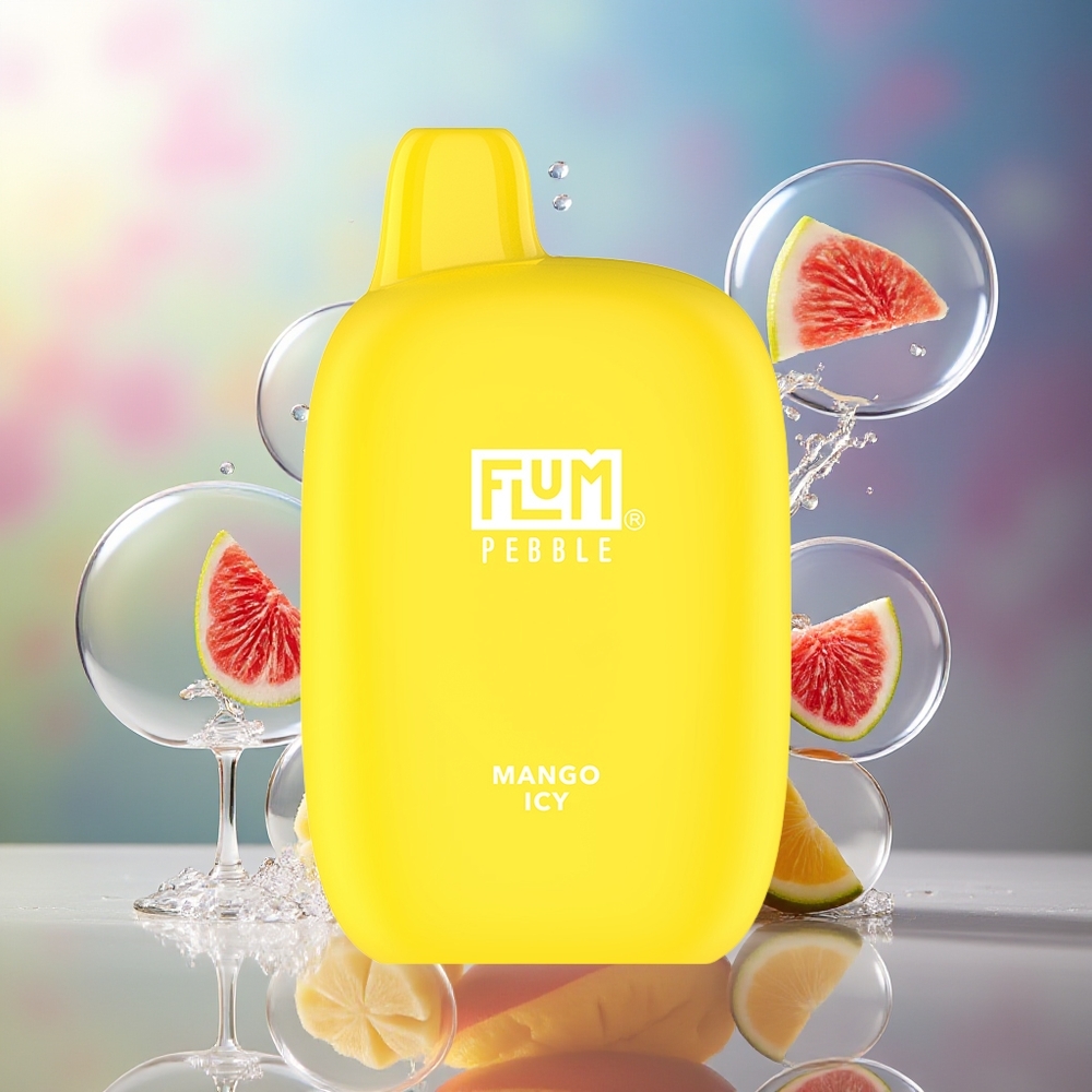 FLUM Pebble 6000 Pust 10ml Engros Danmark Mango Is