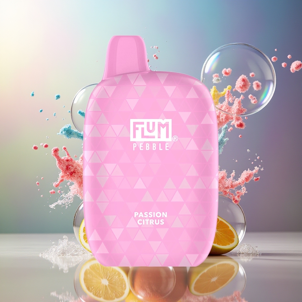 FLUM Pebble 6000 Pust 10ml Passionsfrugt Citrus Engros Danmark