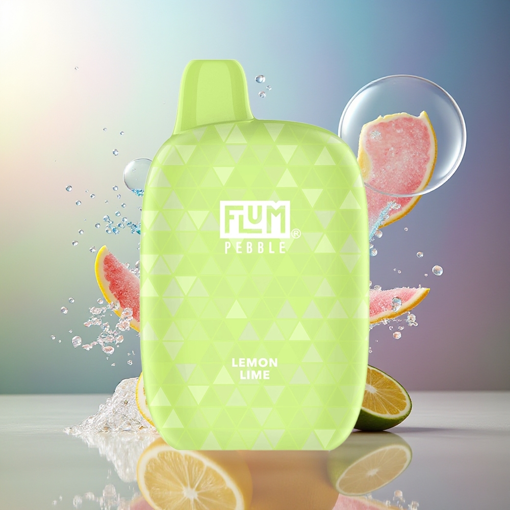 FLUM Pebble 6000 Pust 5% Nikotin Citron Lime Engros Danmark