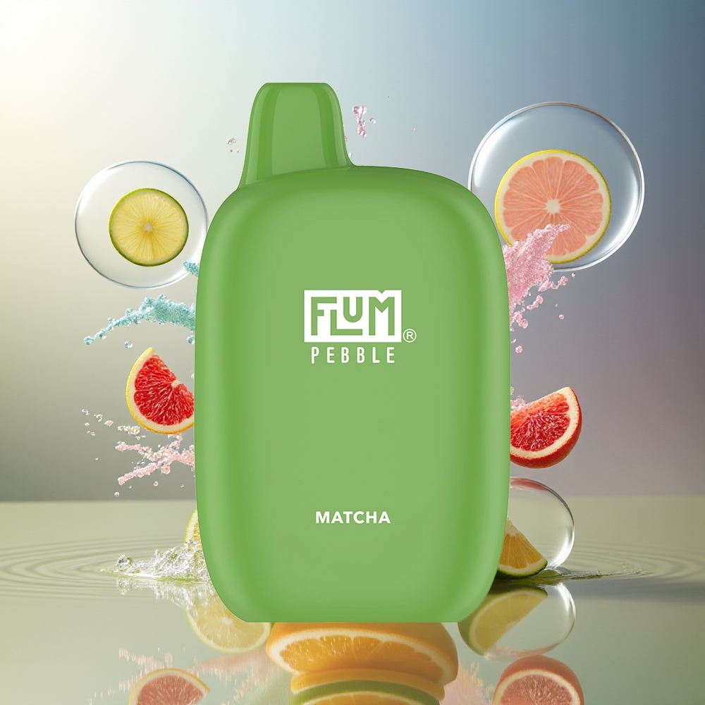 FLUM Pebble 6000 Pust Matcha 10ml Engros Danmark