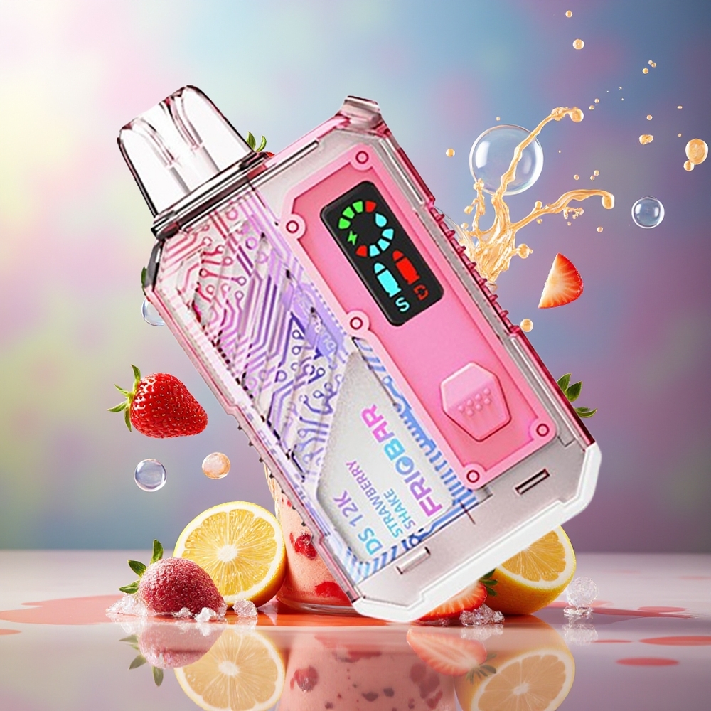 FRIOBAR DS 12K Engros Danmark Engangs Vape Jordbær Shake 12000 puff