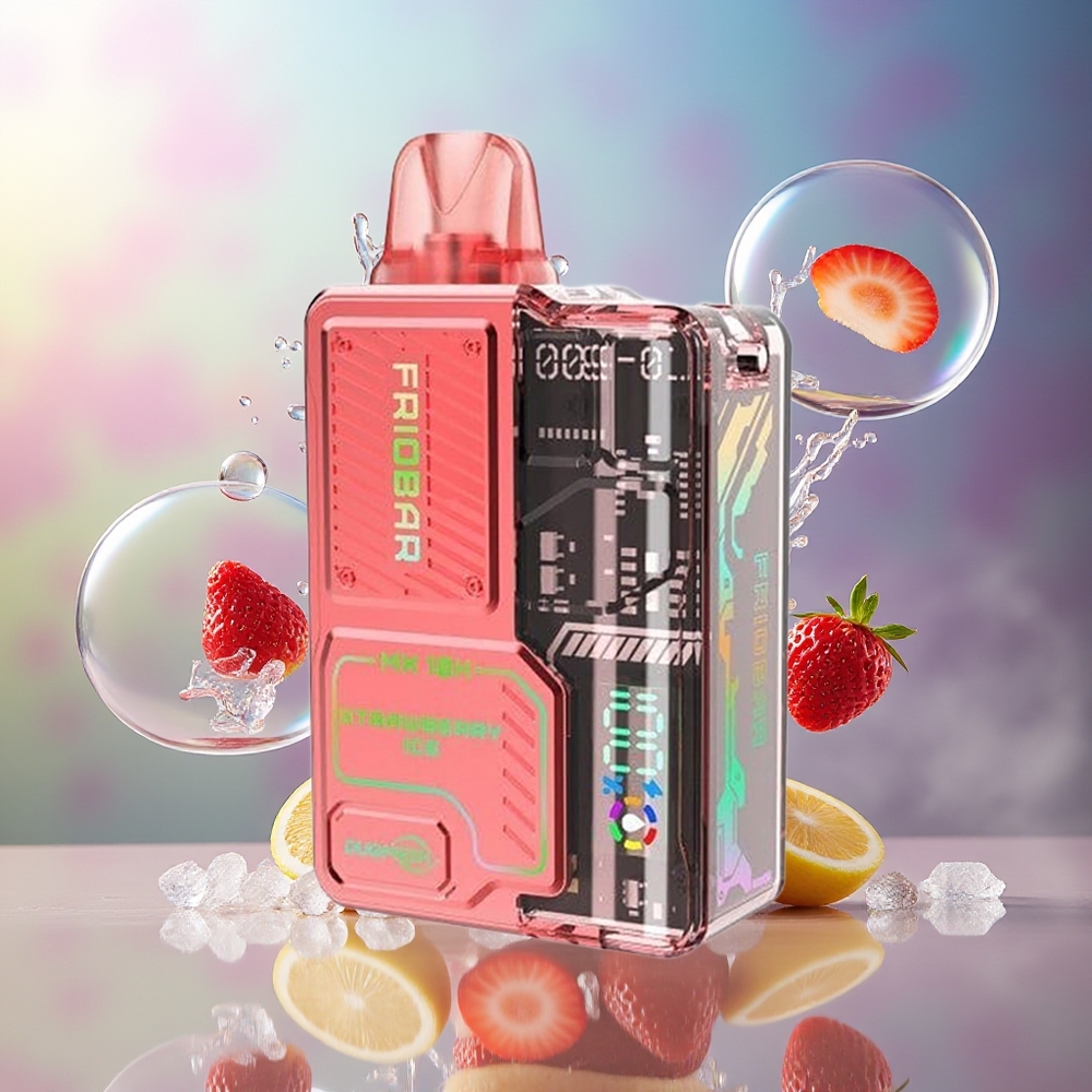 FRIOBAR MX 10K Engros Danmark Engangs Vape Jordbær Is 10000 puff